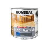 Ronseal Graphite Grey Diamond Hard Floor Varnish - Satin 2.5L